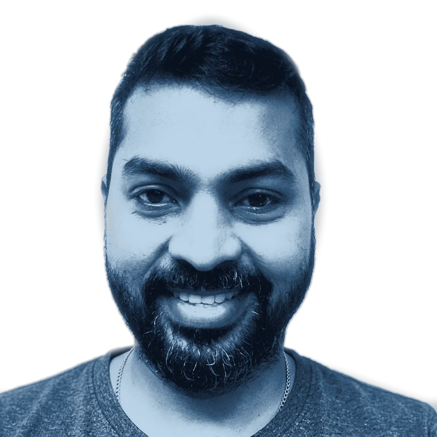 Abhilash CR, smiling